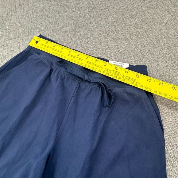 NEW! Karen Scott Sport Shorts PP Intrepid Blue Drawstring Pockets - Picture 7 of 9